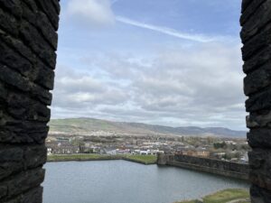 view of Caerphilly Castle