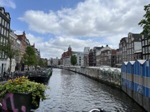 canal view in amsterdam